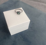 Pandora ring with emerald stone S925 new
