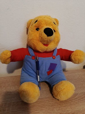 Vintage λούτρινο αρκουδάκι Winnie the Pooh μεταχειρισμένο, μεγάλο