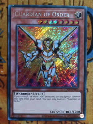 Guardian Of Order Secret Rare κάρτα Yu-Gi-Oh! σαν καινούργιο