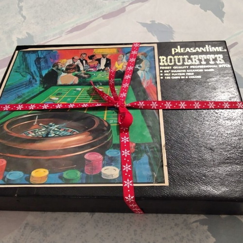 Roulette/ Ρουλέτα Vintage (1970's) Pleasantime,  Pacific Game Company, Wheel Chips Mat , 19€