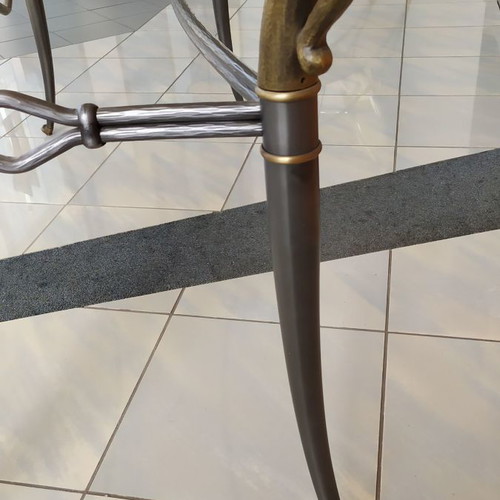Orsenigo Χειροποίητη σφυρήλατη βάση τραπεζιού Καινούργια από Ιταλία