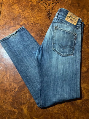 Replay men's jeans used, blue and brown, sizes S M