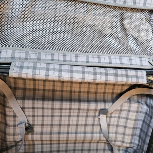 Hard suitcase gray used, dimensions 40x24x40cm, brand ENIMENT
