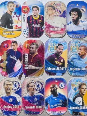 Metal Dog Tags Collection, 24 Football Superstars & Legends