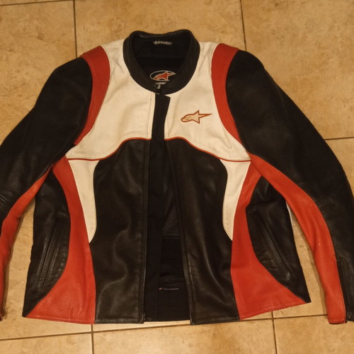 Alpinestars leather men's motorcycle jacket 4XL like new