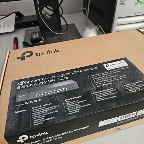 TP-LINK TL-SG3210 L2 Managed 10-Port 8 Gigabit 2 SFP Switch New