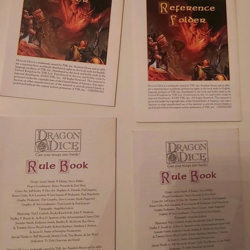 Dragon Dice TSR dice game like new, 1995, about 100 dice