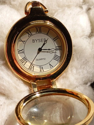 BYSER Ρολόι Τσέπης Quartz σαν καινούργιο, χρυσό