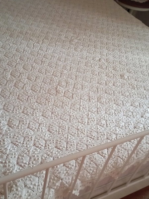 Handmade crocheted quilt new for double bed with crochet