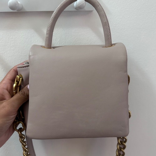 Juicy Couture small crossbody bag nude color with gold design like new