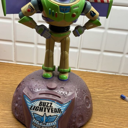 Vintage Toy Story electronic piggy bank used with voice functions