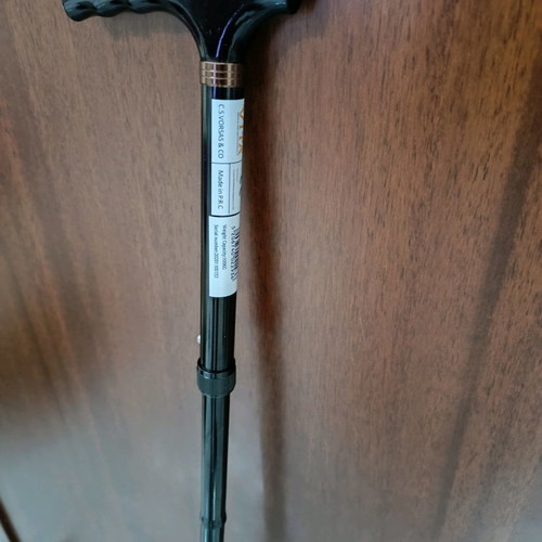 Vita Orthopaedics Adjustable Foldable Black Walking Cane New