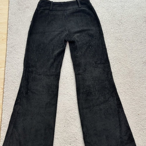 Black wide-leg corduroy pants Y2K size M used