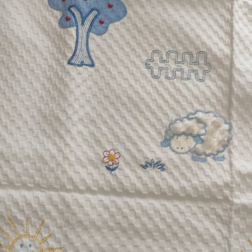 Quilted blanket for boy new, handmade, baby or child