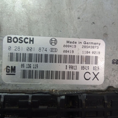 Ecu computer Opel Vectra B 2.0 DTI used, 09136119, 0281001874