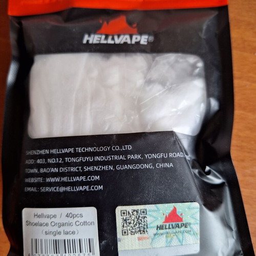 Shoelace Organic Cotton Hellvape 40 pcs new