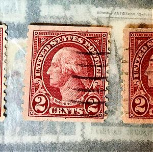 3 - George washington 2C  Γραμματόσημα ΗΠΑ