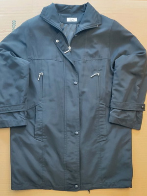 Ibis trench coat used, black, size 1 with lining and padding