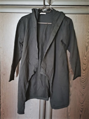 Women's asymmetrical cardigan like new, black, size S