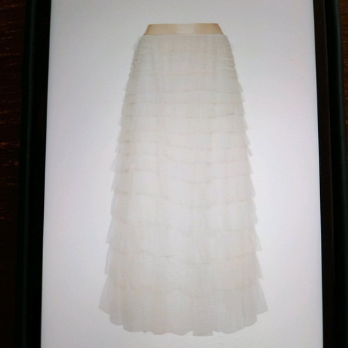 BsB tulle skirt new white midi with lining