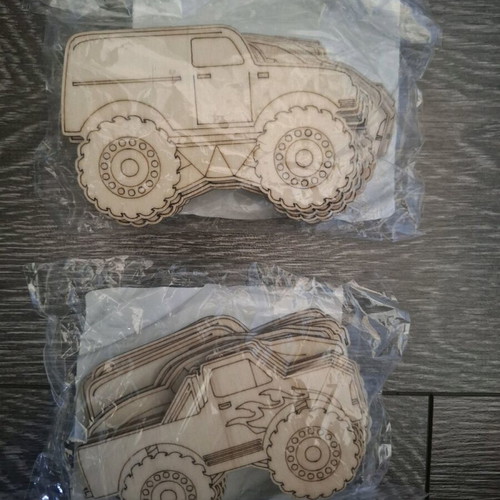 Wooden cars for painting pack of 24 new