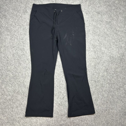 Columbia Black Flare Pants Size 12 Short Y2K Retro Bootcut Sportswear used