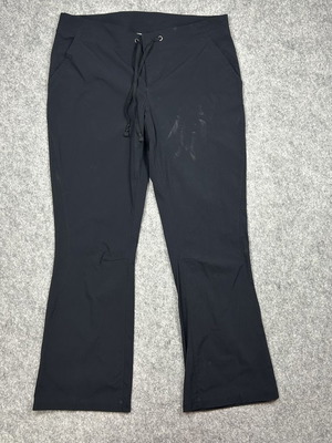 Columbia Black Flare Pants Size 12 Short Y2K Retro Bootcut Sportswear used