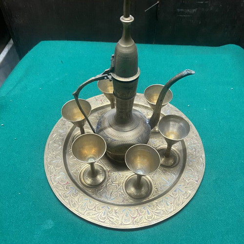 Brass Oriental Coffee Set like new