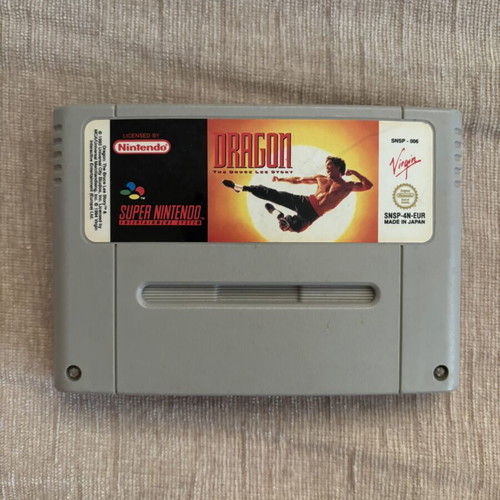 Dragon Bruce Lee Story SNES game used