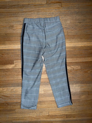 Zara gray fabric pants size small used