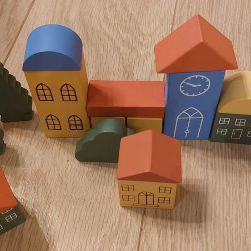 Creative wooden toy The City used for children 3+