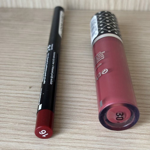 Dust + Cream Infinity Lip Definer and Matte Liquid Lipstick set, deep pink berry