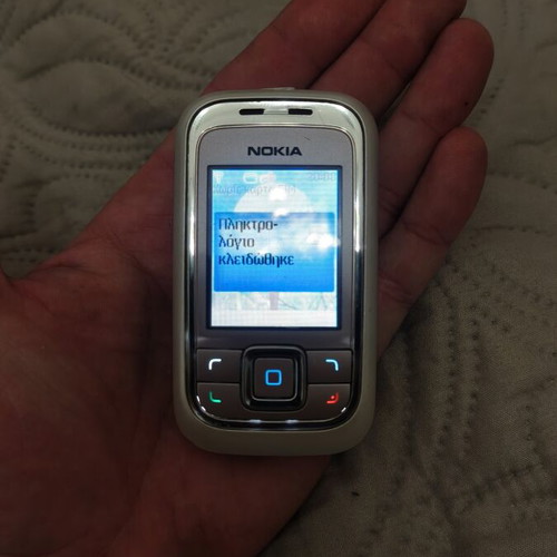 Nokia 6111 mobile phone, pink