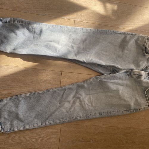 Zara men's light wash denim jeans straight fit new