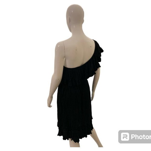 Juicy Couture black one shoulder dress like new, size L