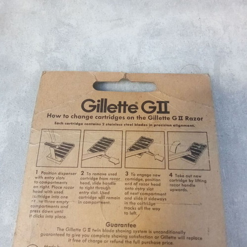 Gillette Contour collectible razor blade pack 1980s vintage new