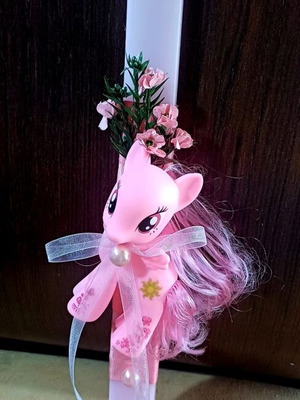 Easter candle handmade, new
