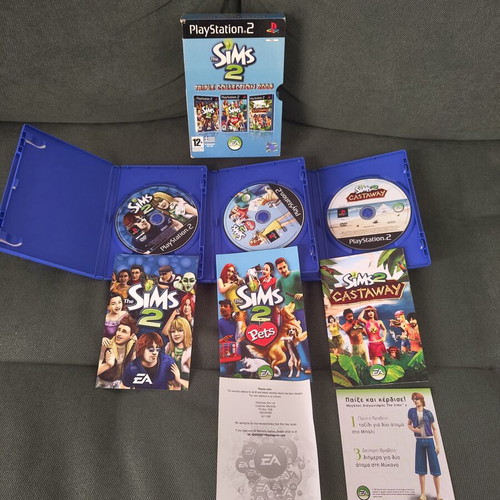 The Sims 2 Triple Collection 2008 PS2 game used, Greek CIB