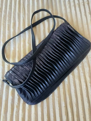 Miss Sixty shoulder bag authentic black like new with pleated details