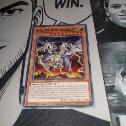 Thunder King, The Lightningstrike Kaiju Yu-Gi-Oh! Card like new