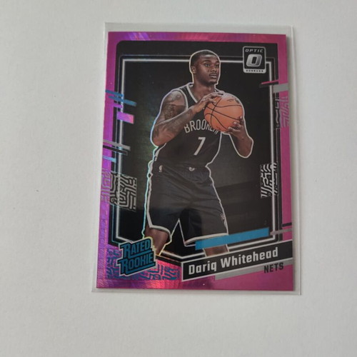 Panini NBA Donruss Optic 2023-24 Dariq Whitehead Pink Hyper Brooklyn Nets Rookie Card like new