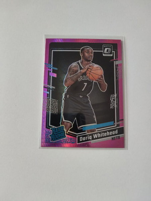 Panini NBA Donruss Optic 2023-24 Dariq Whitehead Pink Hyper Brooklyn Nets Rookie Card like new