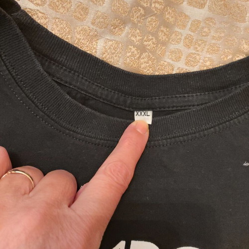 Men's t-shirt used, black, sizes XL and XXL