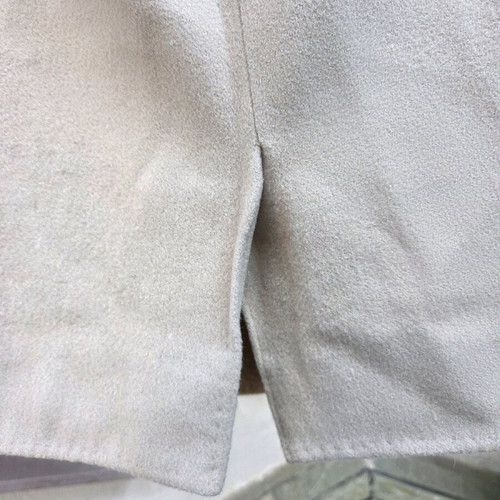 Wool pencil skirt like new, handmade, beige and white