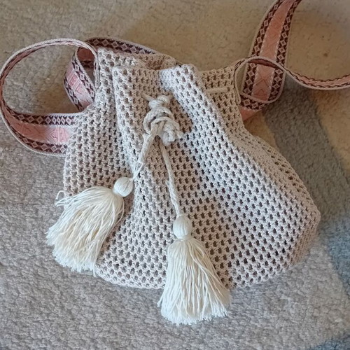Shoulder bag new, beige