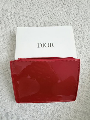 Dior toiletry bag new, red