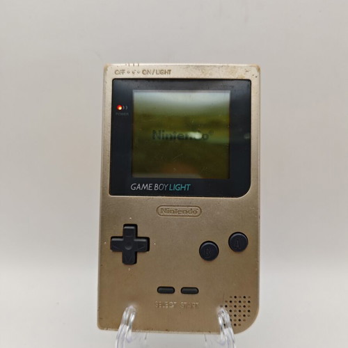 Gameboy Light Nintendo handheld console used, low brightness in light mode