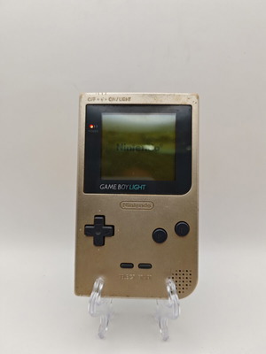 Gameboy Light Nintendo handheld console used, low brightness in light mode