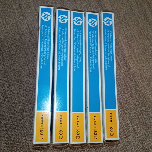 HP Advanced Photo Paper new, pack of 5