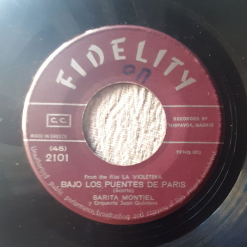Sarita Montiel La Violetera 7" single used, Latin